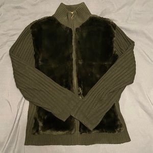 Holt Renfrew fur cardigan